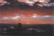 Frederic E.Church Beacon,off Mount  Desert Island oil on canvas